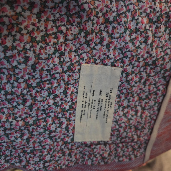 Cartonnier Pink Knit Blazer Anthropologie Textured Casual Jacket Women’s Medium - Picture 5 of 6